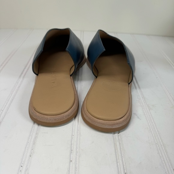 Wal & Pai Cliff blue leather mules - Picture 5 of 9